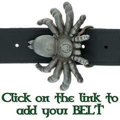 Tarantula Spider Belt Buckle Pewter Gothic Biker Arachnid Desert Bird Spider