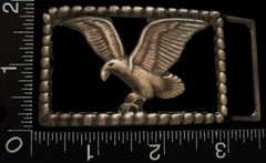LK04178 *NOS* VINTAGE ***CUT-OUT SPREAD WINGED EAGLE*** FASHION BELT BUCKLE