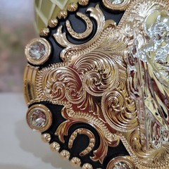 Saint jude San Judas Western belt Buckle Rose Tone Silver Heavy Zinc Alloy Oval