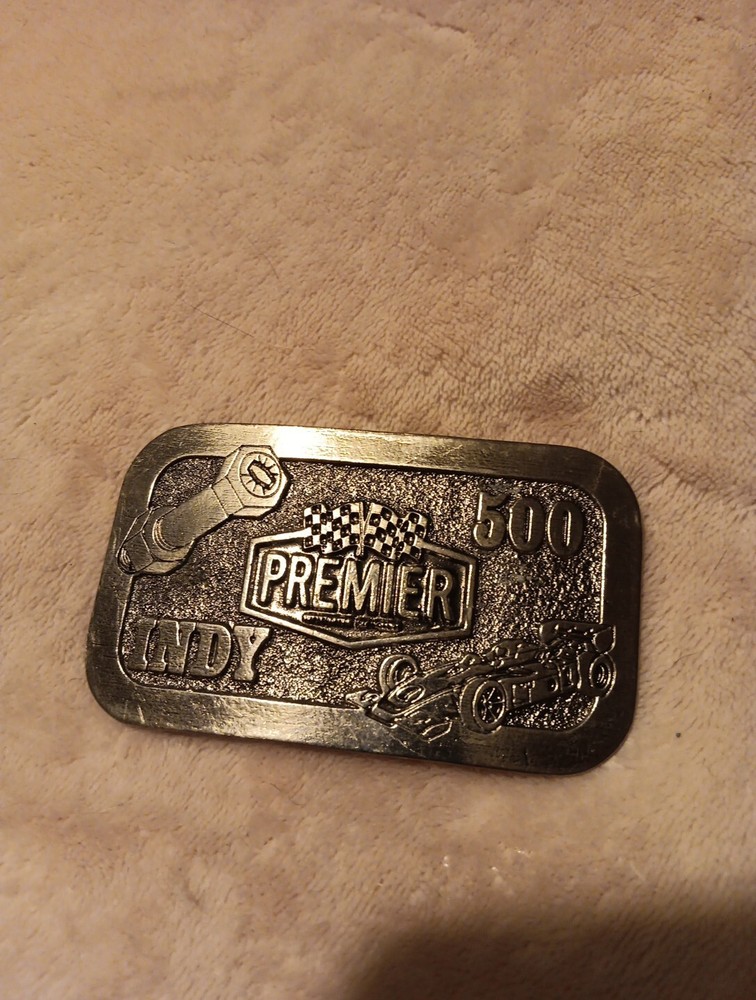 New Vintage Indy 500 Belt Buckle Premier