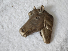 Horse Head BBB 1979 Baron Buckle Solid Brass Horse/ Equiestrian Belt Buckle
