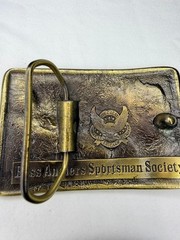 X2 Belt Buckle Western Cowboy Rodeo & BASS Anglers Sportsman Society