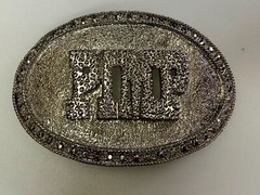 PIMP Word Statement Silver Color Hip Hop Punk Street Novelty Belt Buckle