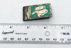 Vintage ALPACA MEXICO /Overlay Money Clip Cowboy Hat / Scarf X3￼