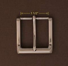 New 1 1/2&Prime; pin buckle(#55) man/women durable brushed nickel finish US stock
