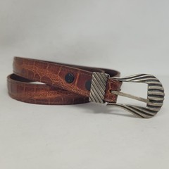Chacon Sterling Silver Belt Buckle Set Western Southwestern Santa Fe Artisan