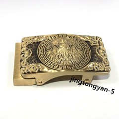 Solid Brass « Dragon » Belt Buckle Automatic Belt Buckles Fits For 35mm Wide Belt