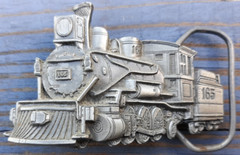 belt buckle 1981 Great American 185 steam locomotive train engine 3&Prime; long
