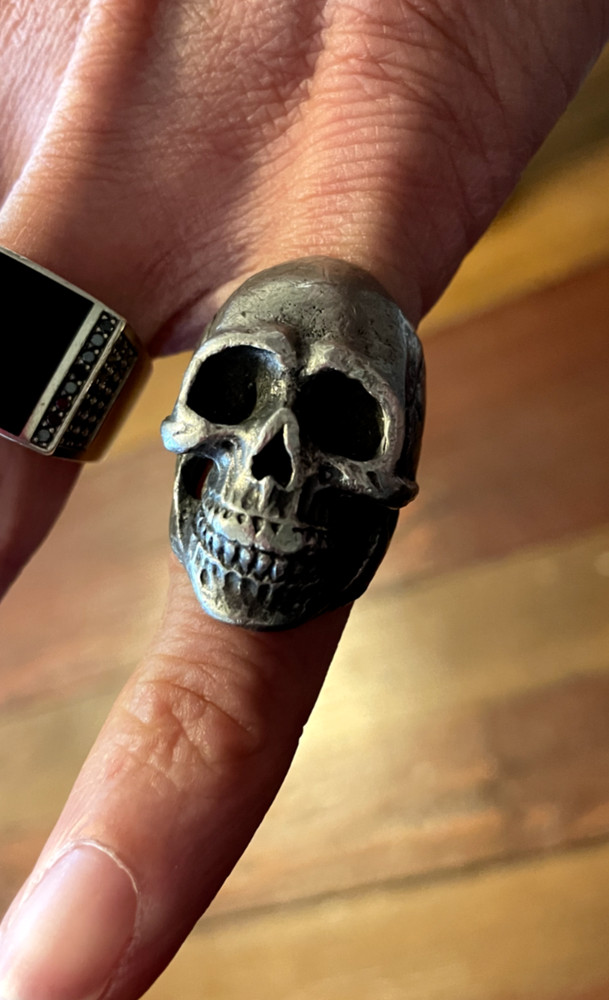 Fourspeed Metalwerks Pewter Magna Cranium Ring Size 7