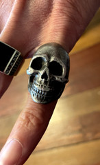 Fourspeed Metalwerks Pewter Magna Cranium Ring Size 7