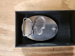Harley Davidson Chrome Bar & Shield Skull Belt Buckle