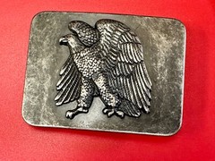 American Eagle Ready To Fight! Patriotic Usa Pride Belt Buckle