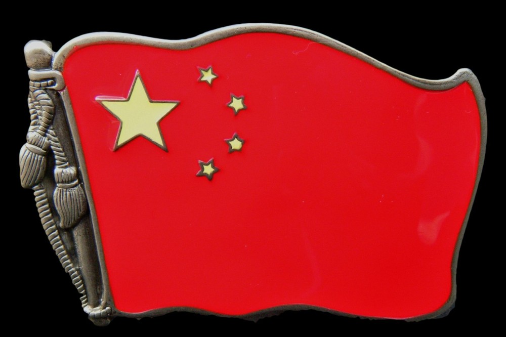 China Chinese Socialist Red Star Flag Belt Buckle