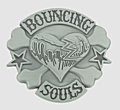 Heart Belt Buckles Bouncing Souls Halloween Party Costume New Men Women Gunmetal