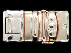 TB11101 REALLY COOL **ALLIGATOR&rsquo;S HEAD** ART FASHION GOLDTONE BELT BUCKLE
