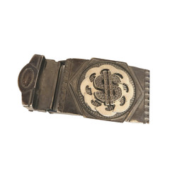 Silver Tone Dollar Sign Belt Buckle Spinner Spinning for 1.5&Prime; Belt