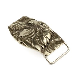 Bald eagle german silver belt buckle, American Eagle, Bird of prey belt buckle
