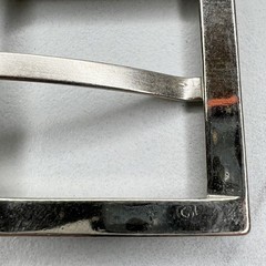 Silver Tone Simple Basic Belt Buckle