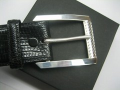 STERLING SILVER 925 BUCKLE AVAILABLE FOR 1&Prime; 1-1/8&Prime; 1-1/4&Prime; 1-3/8&Prime; 1-1/2&Prime; BELTS