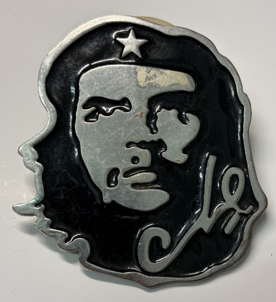 Che Guevara Revolutionary Silver Face Portrait Belt Buckle