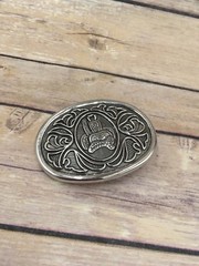 Vintage Avon Horse Saddle Silvertone Metal Belt Buckle 2 1/4&Prime; X 3&Prime;