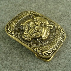 Heavy duty Brass “ Tiger ” Belt Buckles For 1.5&Prime; Plate Pin Buckle Z202