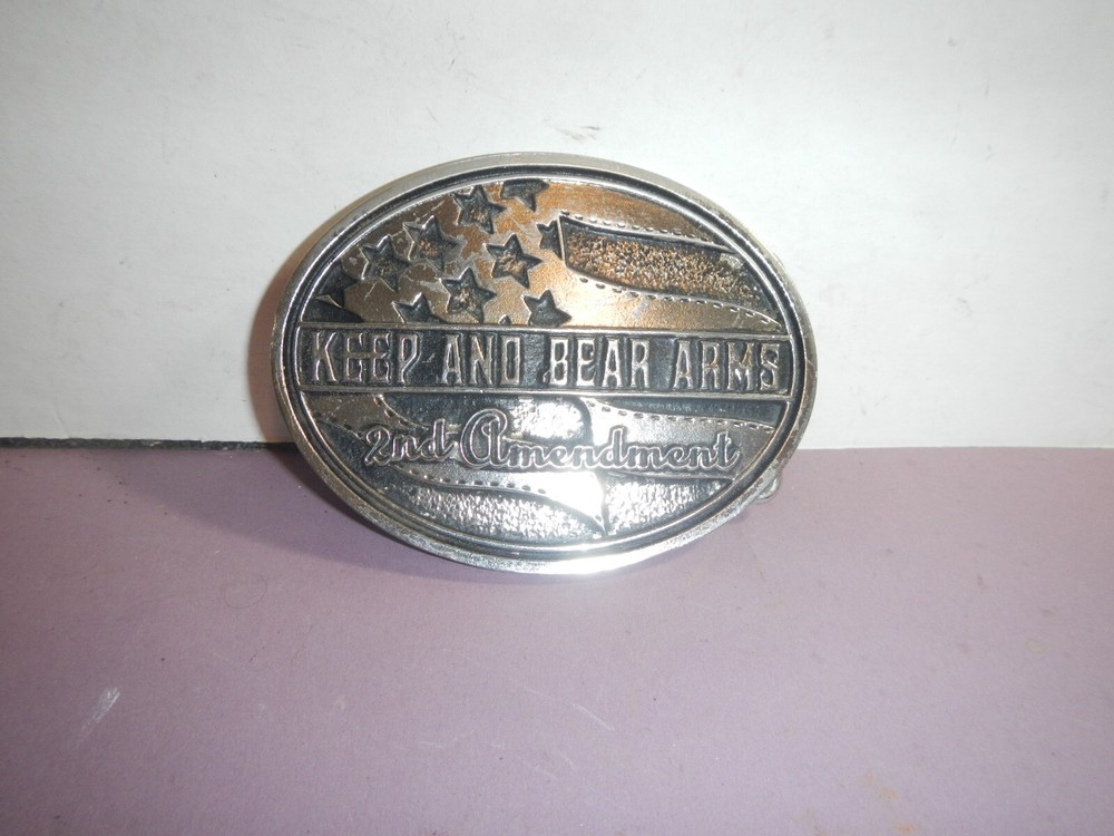 Montana Silversmiths 2nd Amendment Keep And Bear Arms Western Belt Buckle