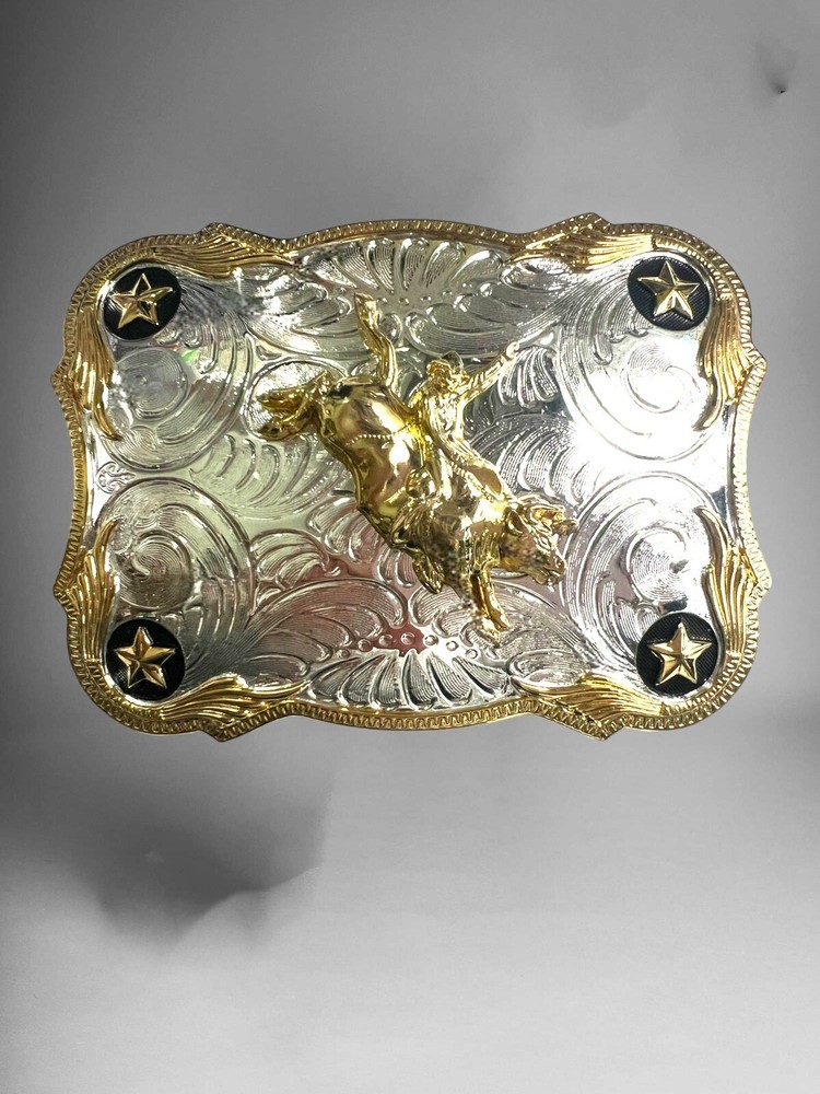 Bull Rider Rodeo Western Cowboy Style Belt Buckle Hebilla Vaquera Con Jinete