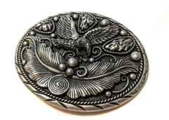 ✖ EAGLE SOARING Belt buckle Pewter color beauty solid USA mens 3.5 inch Hunter