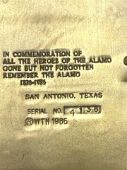 Vintage 1985 Four Heroes Of Alamo Brass Belt Buckle Limited Edition NWOB RARE
