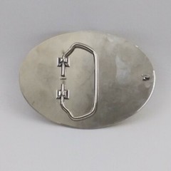 North American Hunting Club Life Member Oval Belt Buckle Silver & Gold Color