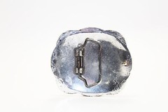 Southern Style Metal Belt Buckle with Flower Imprint