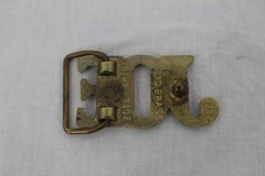 Vintage JOE Belt Buckle Mens Gold Solid Brass Western Name Monogram Initial