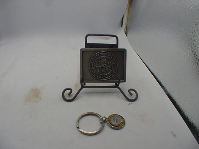 GREAT STATE SEAL OF THE STATE OF TENNESSEE Belt Buckle with KEYCHAIN & case