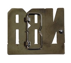 Vintage NRA Gunmetal Belt Buckle National Rifle Association Active Member