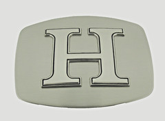 Initial H Letter h Belt Buckle New Men Women Western Really Cowboy Silver Metal