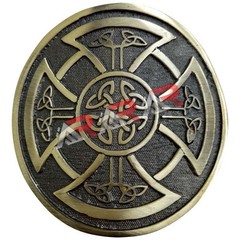 Round Celtic Knot Kilt Belt Buckle Antique Finish Highland Belt Buckle Celtic