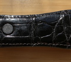 RDM 14K Sterling Silver Belt Buckle + RDM Alligator Belt Size 42