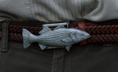 Salmon Buckle – Pewter Belt Buckle