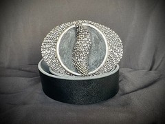 “Alien Excavation” OOAK Belt Buckle 4.5” Sculptural Textured Darren McNeese
