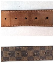 Louis Vuitton Pre-Owned Damier Sainteur Belt Gold 95Cm 5