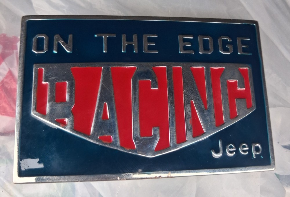 Vintage On The Edge Racing Jeep motersport Belt Buckle – New Condition