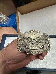 Vintage The Right To Keep And Bear Arms Belt Buckle Wyoming Studio Art Works