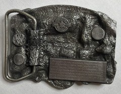 Vintage Budweiser Clydesdales King of Beers Pewter Belt Buckle