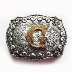 Vintage Style Western Cowboy Cowgirl Letter Belt Buckle also Stock In the US