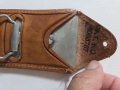 Eagle Tooled Leather Belt Buckle Western Cowboy Style hidden money compartment