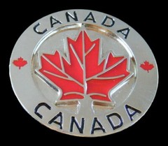 Canada Canadian Canadien Maple North Belt Buckle Buckles