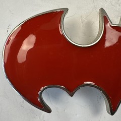 Batman Red and Silver Belt Buckle DC Comics, Movie