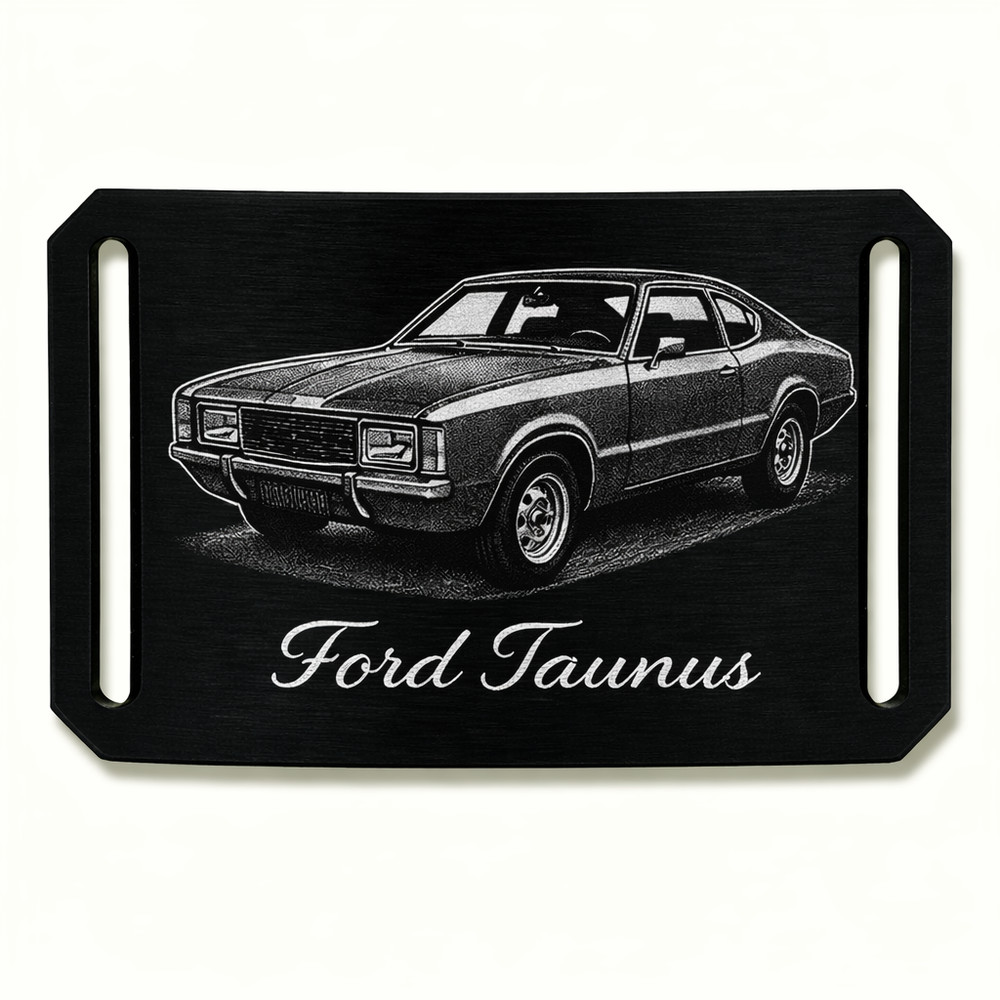 Crios branding belt aluminium buckle Ford Taunus vintage legend