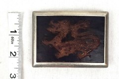 Black and Red DRAGON Knights Square Belt Buckle GOT Steel/Metal